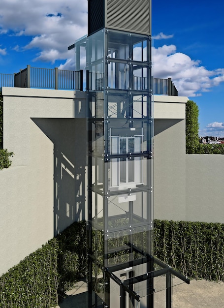 Glass panoramic cabin